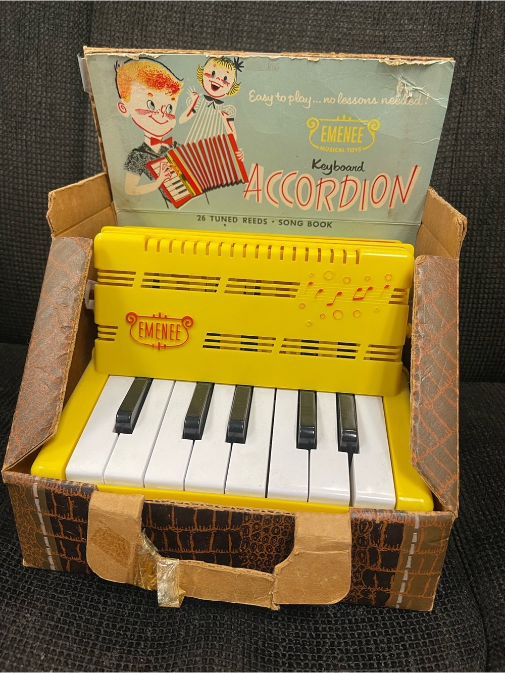 Vintage Kids Keyboard Accordion  Toy